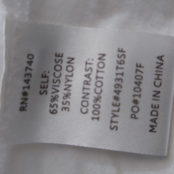 English Factory Anchor Top/Sz S/NWOT/Designer/Navy/White/Ruffles/Cotton/Unique - Picture 6 of 7